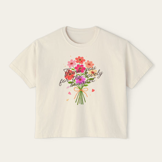 Lovely Bouquet Boxy Tee