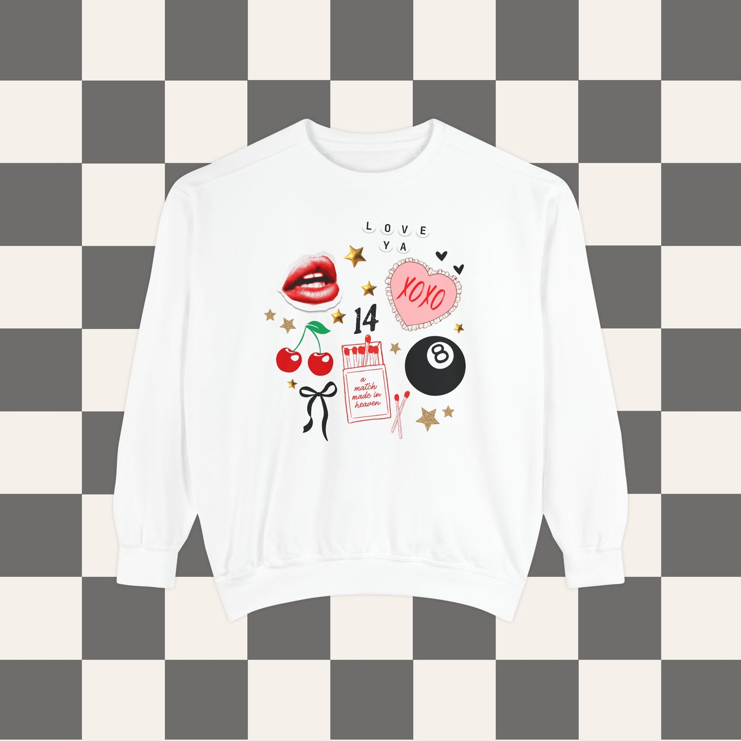 Valentine's Day Collage Crewneck