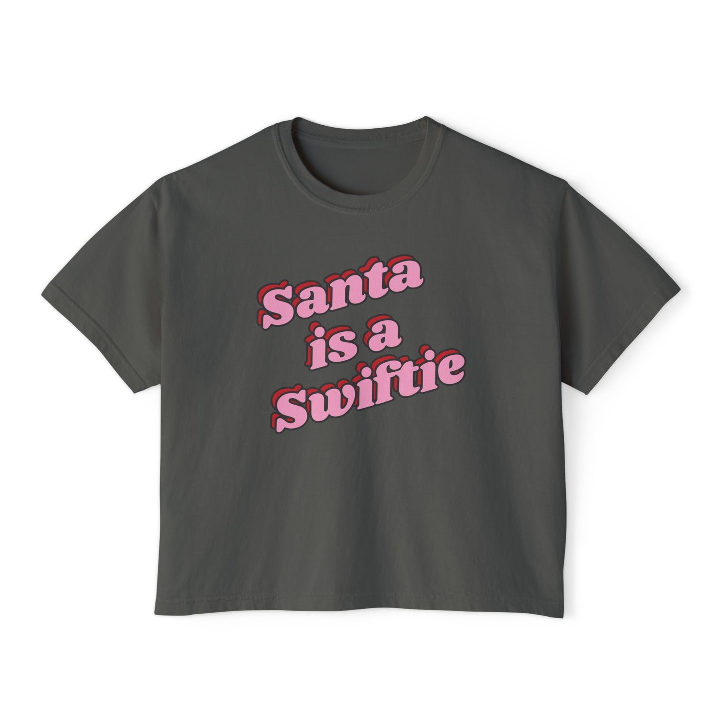Santa Is a Swiftie Cropped Tee