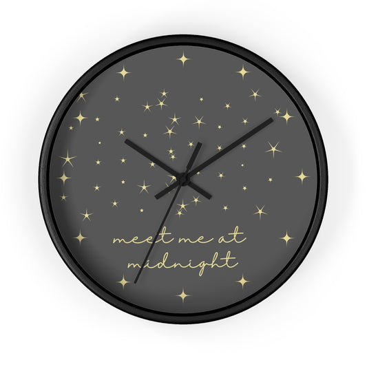 Midnights Clock | Night Sky Gray