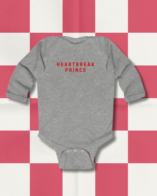 Heartbreak Prince Text Onesie