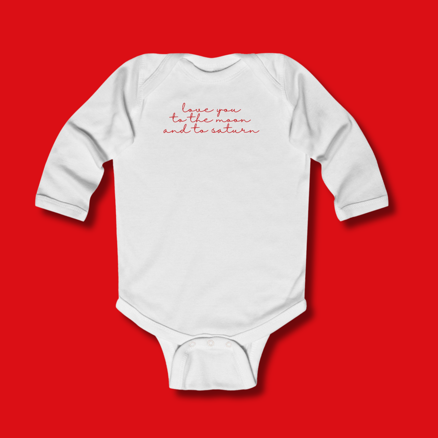 Love You Script Onesie
