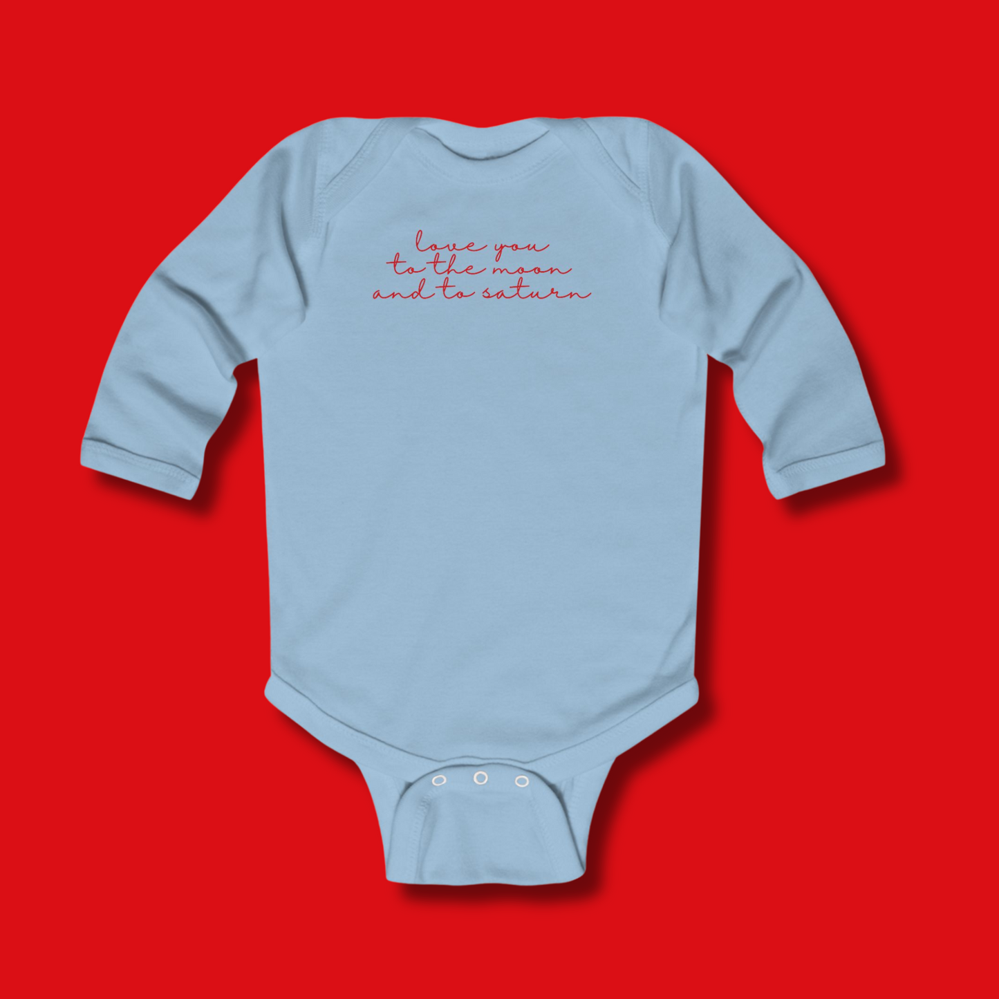 Love You Script Onesie