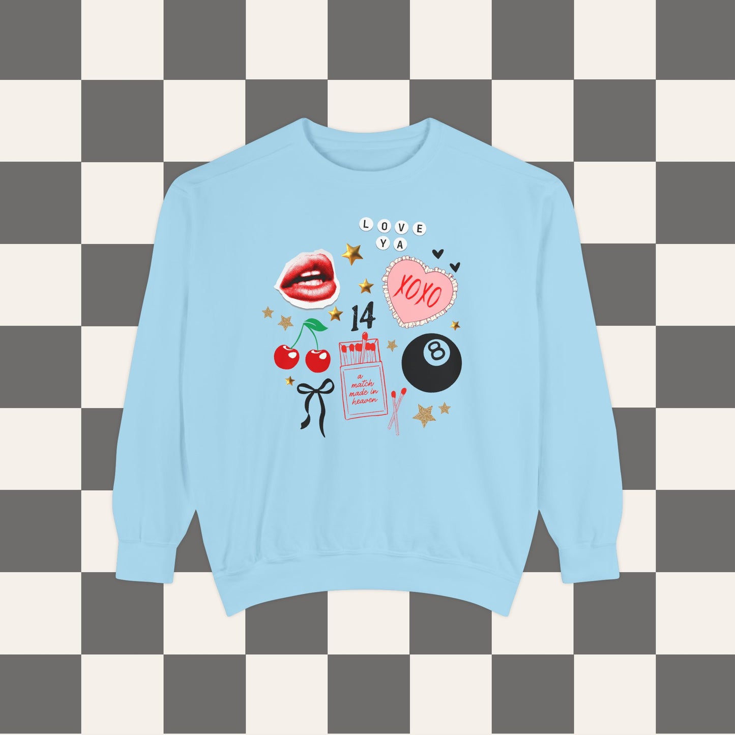 Valentine's Day Collage Crewneck