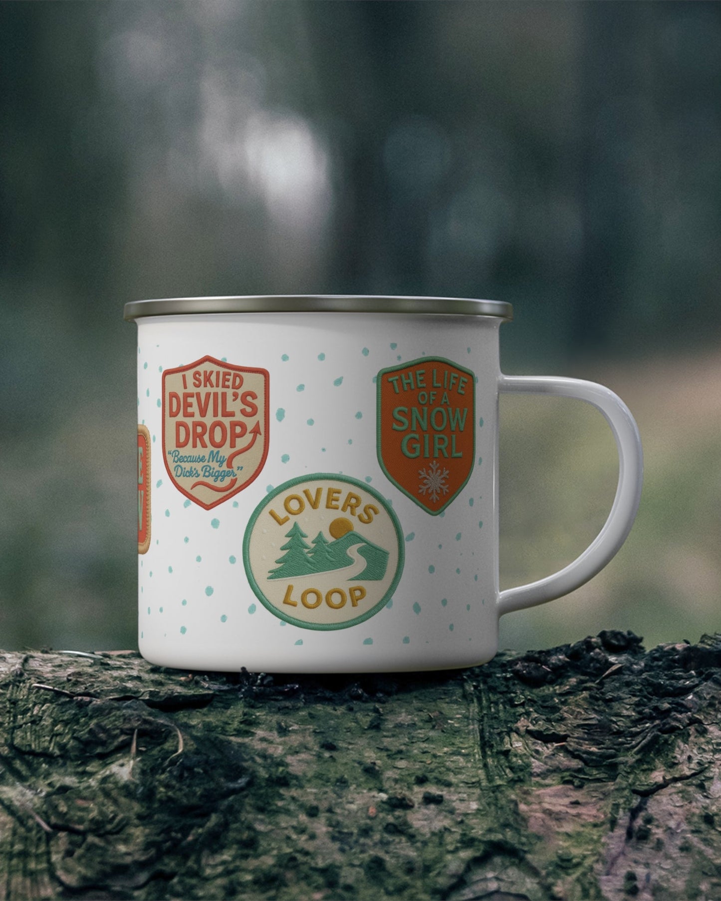 Pine Ridge Ski Area Patch Mug