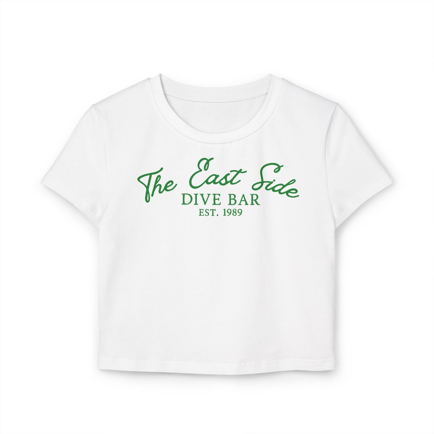 Dive Bar On The East Side Baby  Cropped Tee
