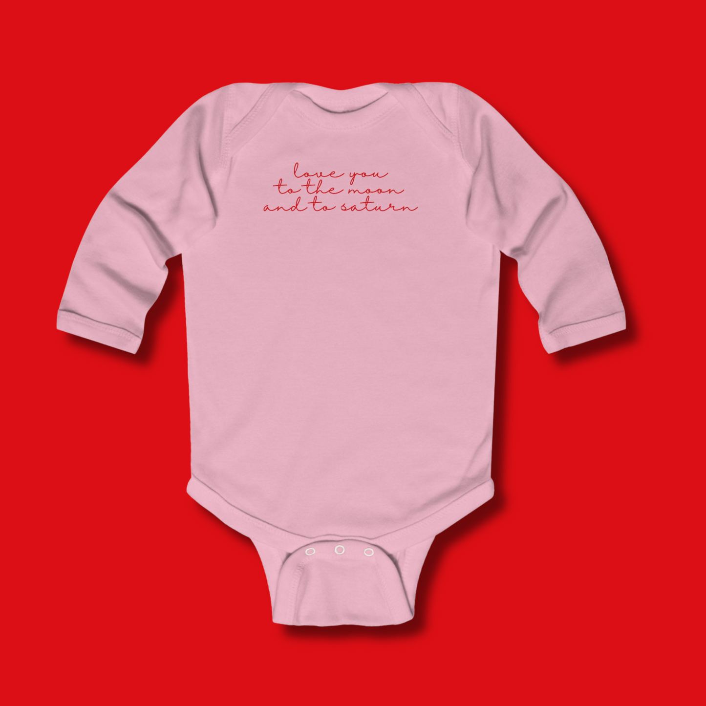 Love You Script Onesie