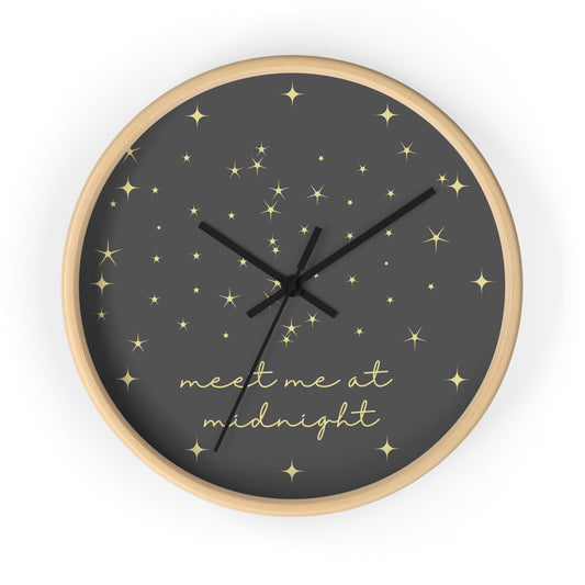 Midnights Clock | Night Sky Gray