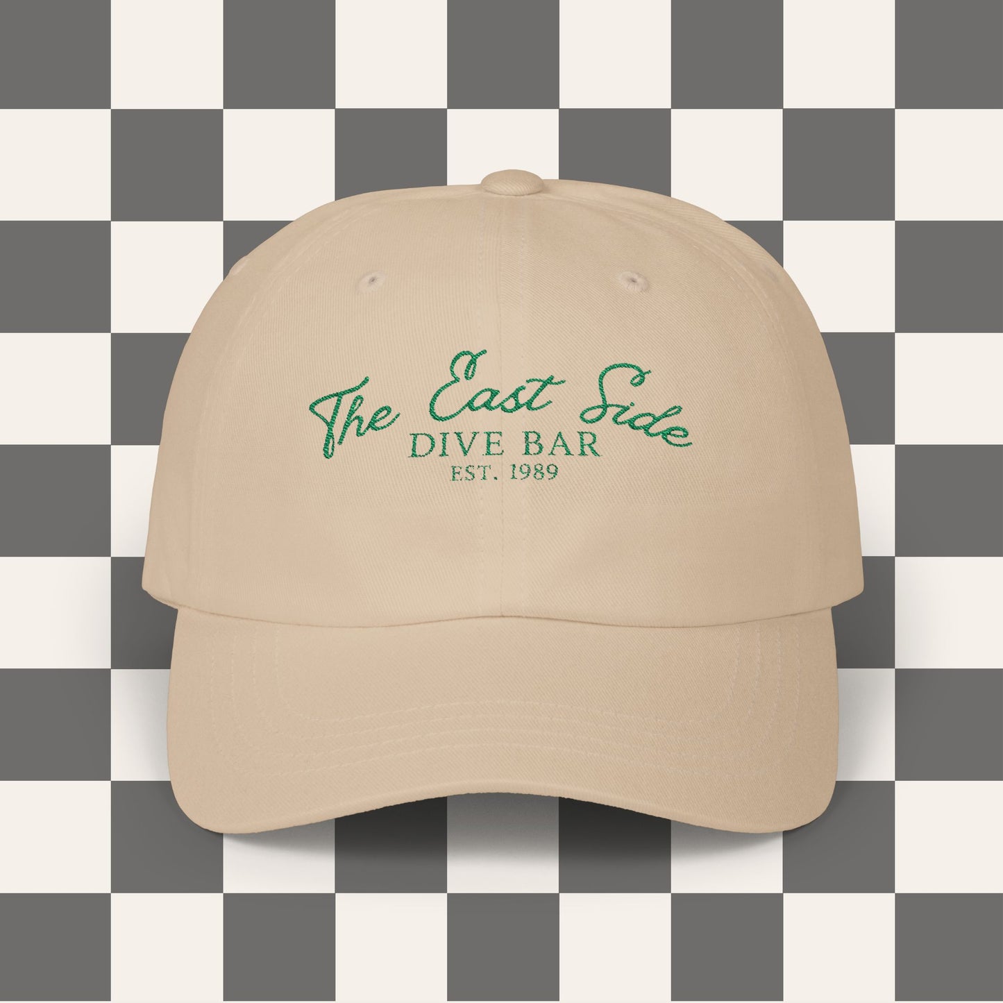 Vintage Dive Bar Dad Cap, Casual Headwear, Perfect for Summer, Beach Days, Music Festivals, Gift for Dads