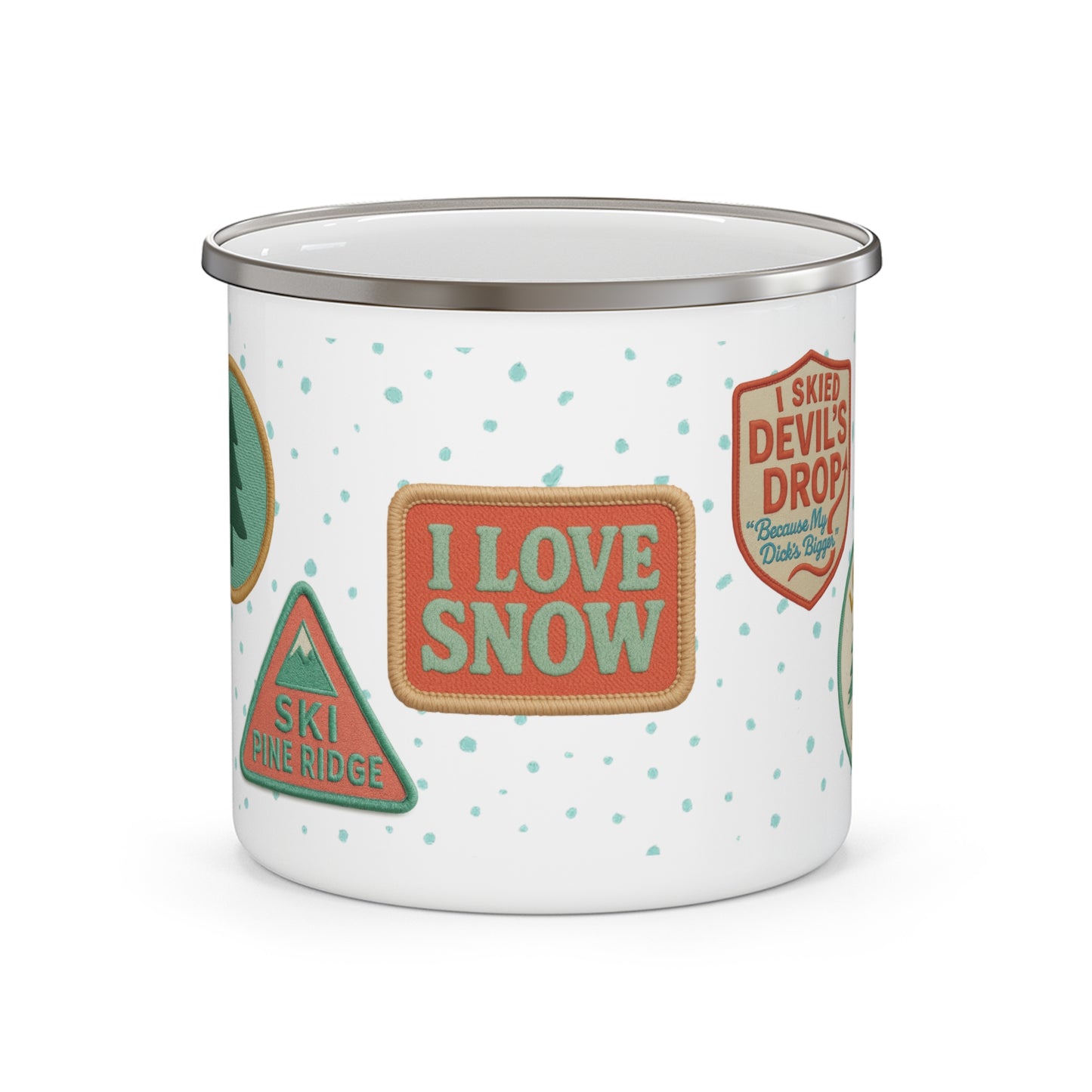 Pine Ridge Ski Area Patch Mug