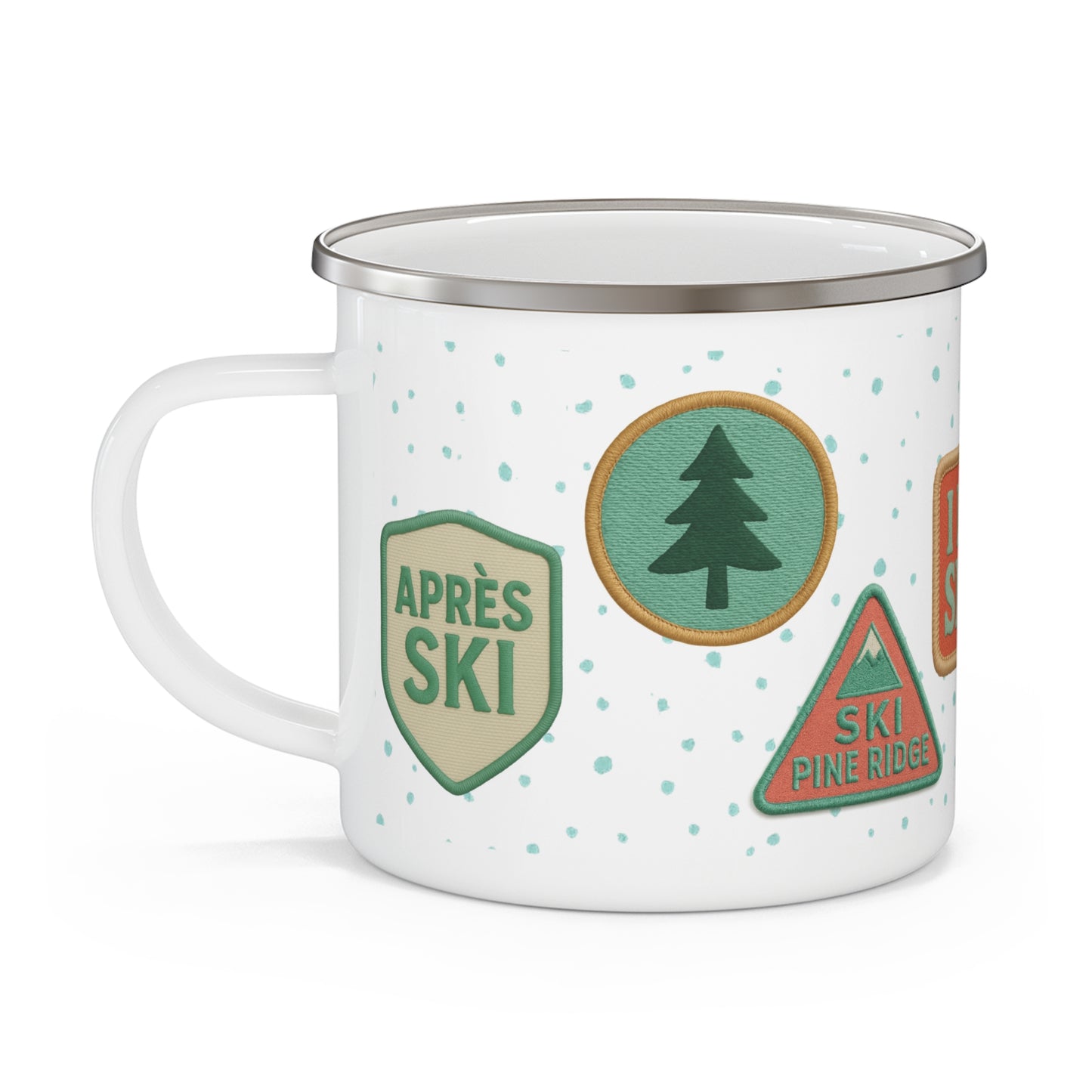 Pine Ridge Ski Area Patch Mug
