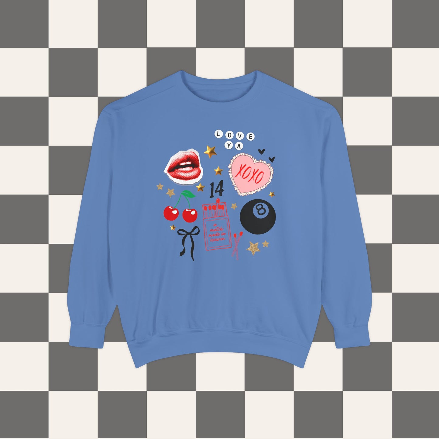 Valentine's Day Collage Crewneck