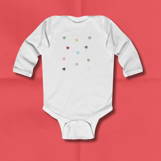 Eras Candy Hearts Baby Valentine Onesie