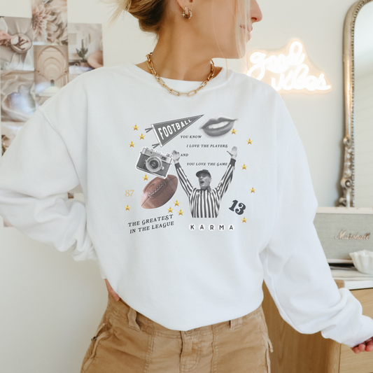 Taylor Game Day Collage Crewneck