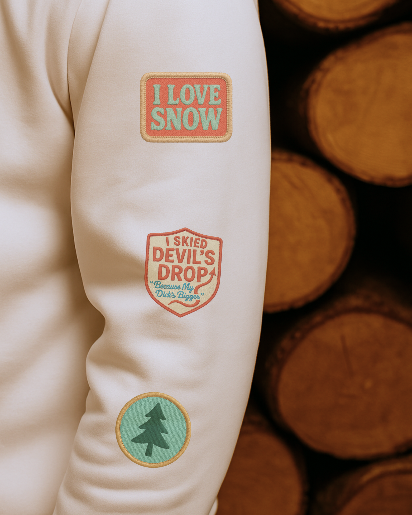 Pine Ridge Ski Area Patch Sweatshirt