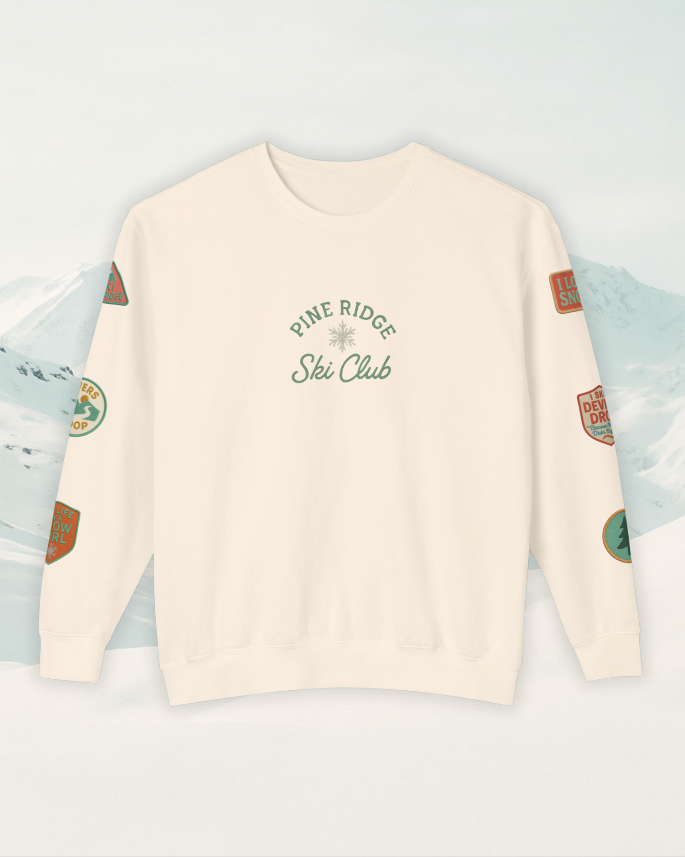 Pine Ridge Ski Area Patch Sweatshirt