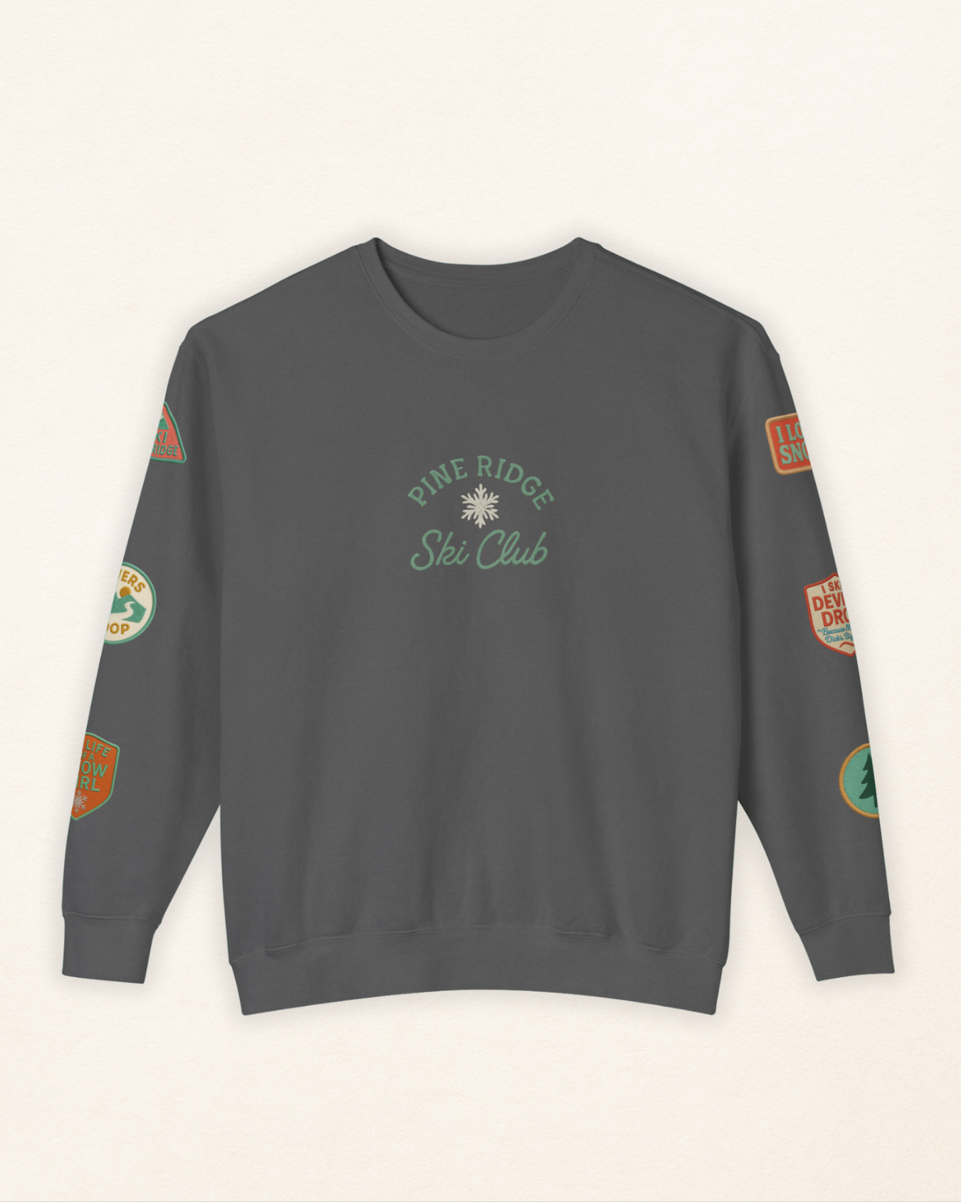 Pine Ridge Ski Area Patch Sweatshirt