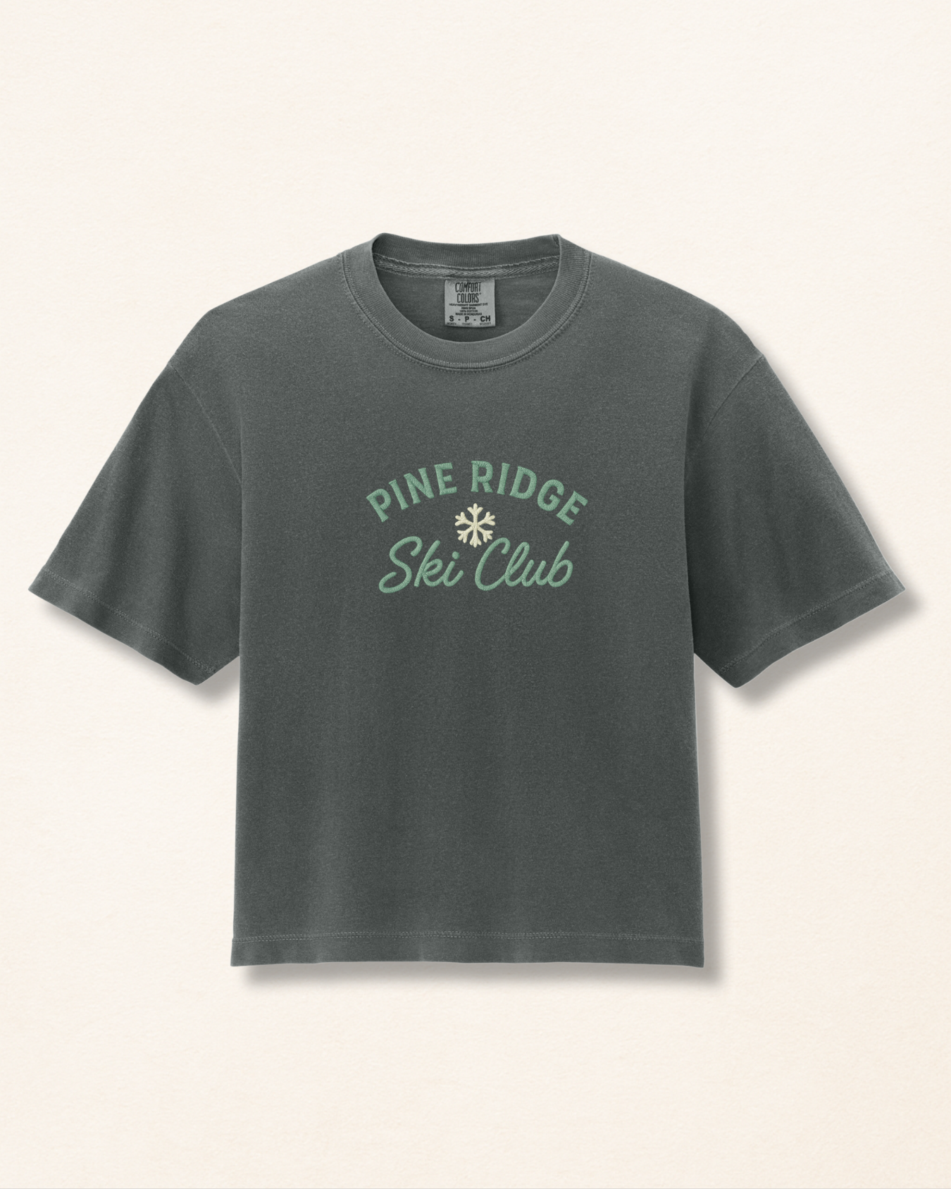 Pine Ridge Ski Area Patch Boxy Tee