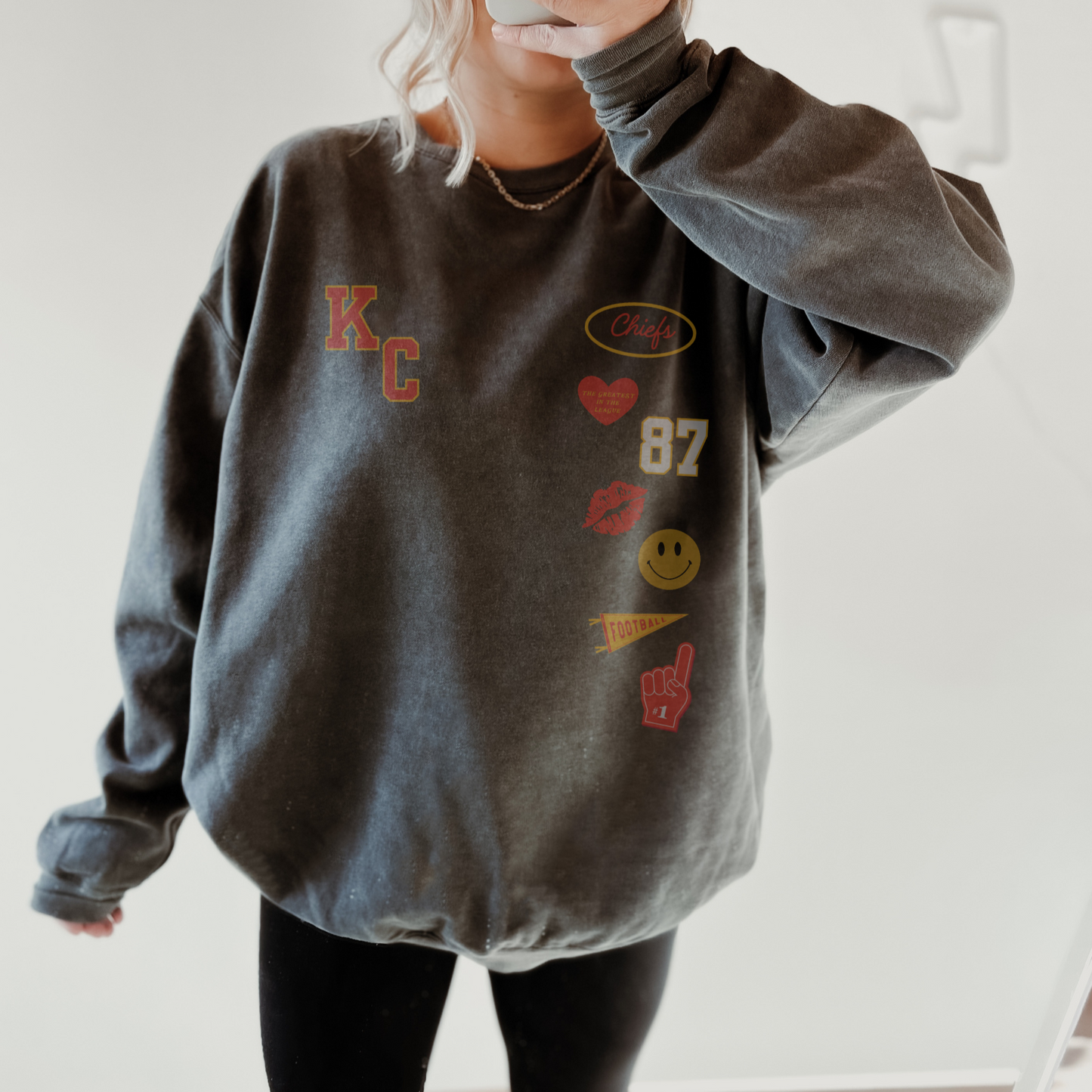 KC Football Things Crewneck Sweatshirt