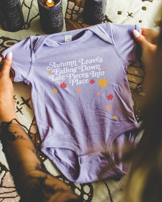 Autumn Leaves Falling Down Onesie