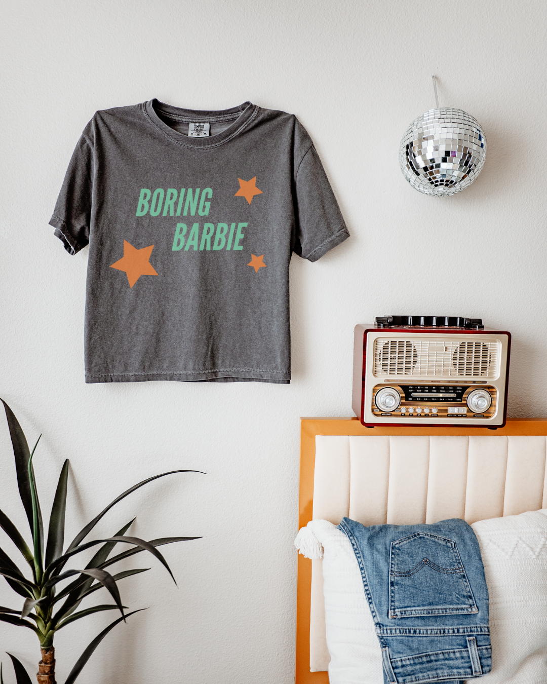 Boring Barbie Star Boxy Tee