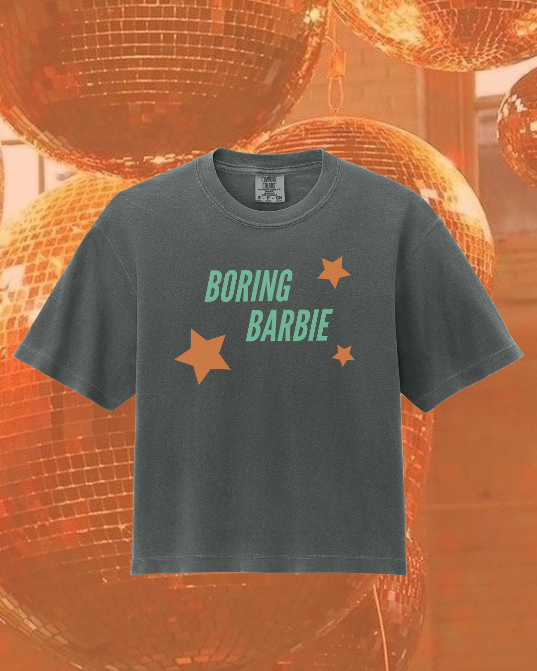 Boring Barbie Star Boxy Tee
