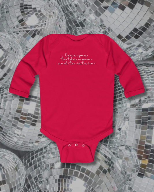 Love You Script Onesie